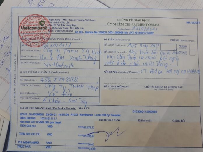 thép vũ hải lừa đảo